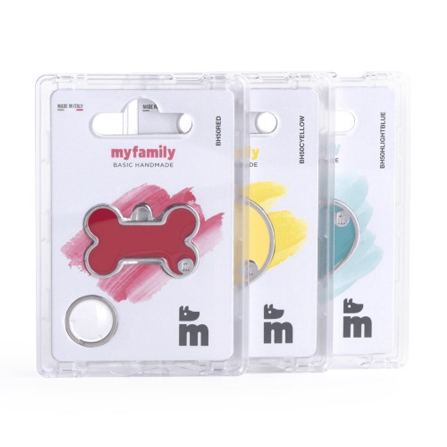 Placa de Identificação Handmade Círculo Azul MyFamily Embalagens