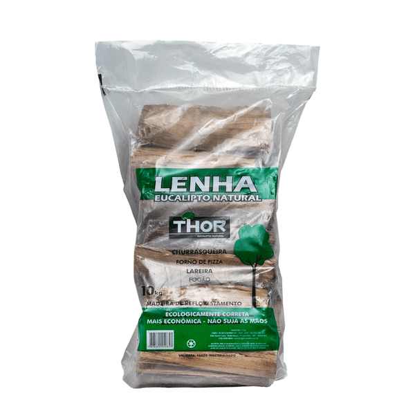 Lenha de Eucalipto Natural Thor 10 kg