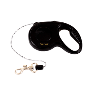 Guia Retrátil Classic Pet Flex Preta
