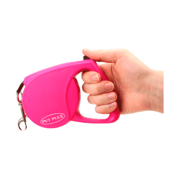 Guia Retrátil Classic Pet Flex Rosa 5kg modo de uso