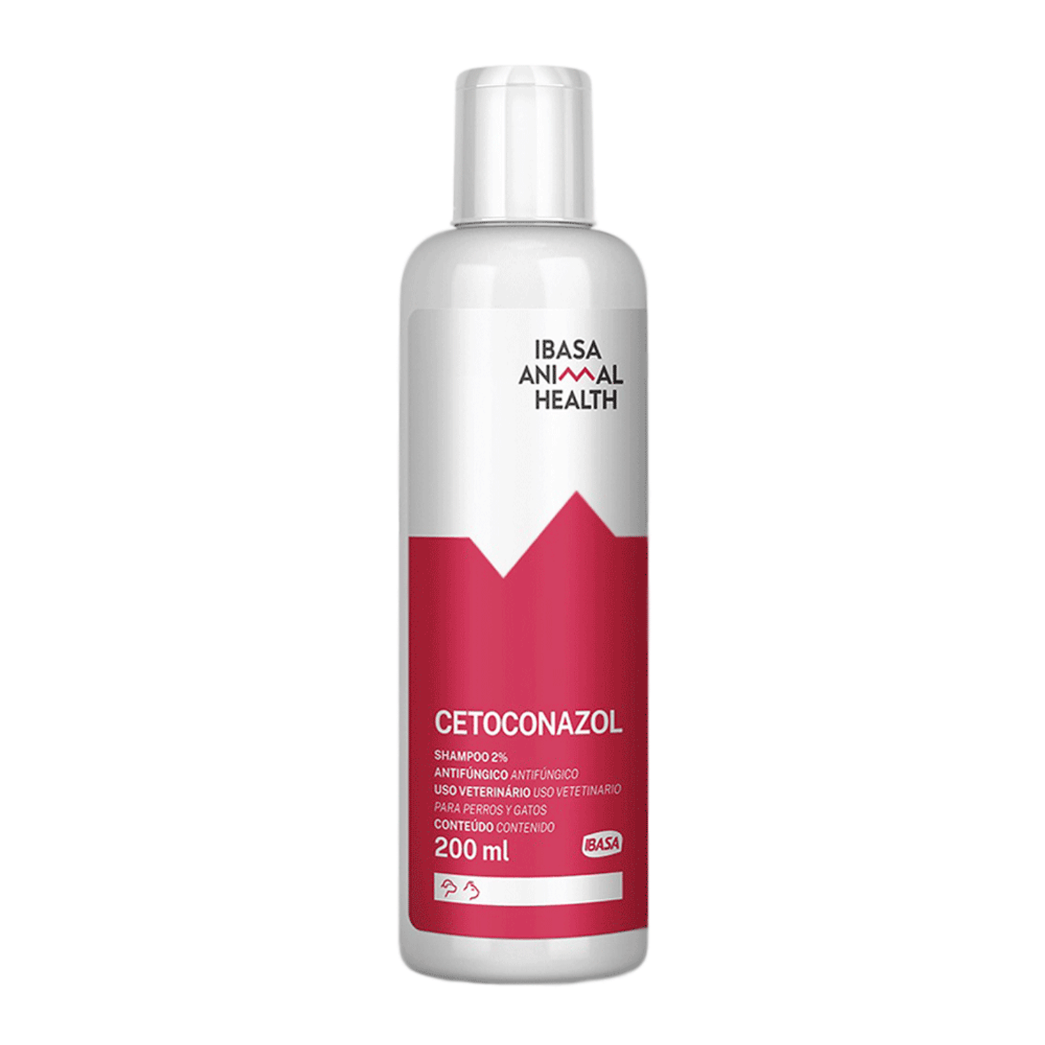 Cetoconazol Shampoo 2% Ibasa 200ml para Cães e Gatos