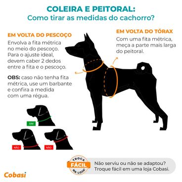 Peitoral Paradiso São Pet Como Medir o Cachorro