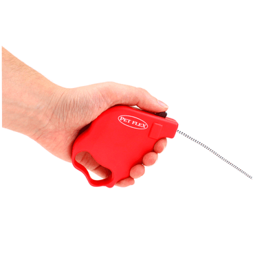 Guia Retrátil Classic Pet Flex Vermelha até 5kg - 2 M modo de uso