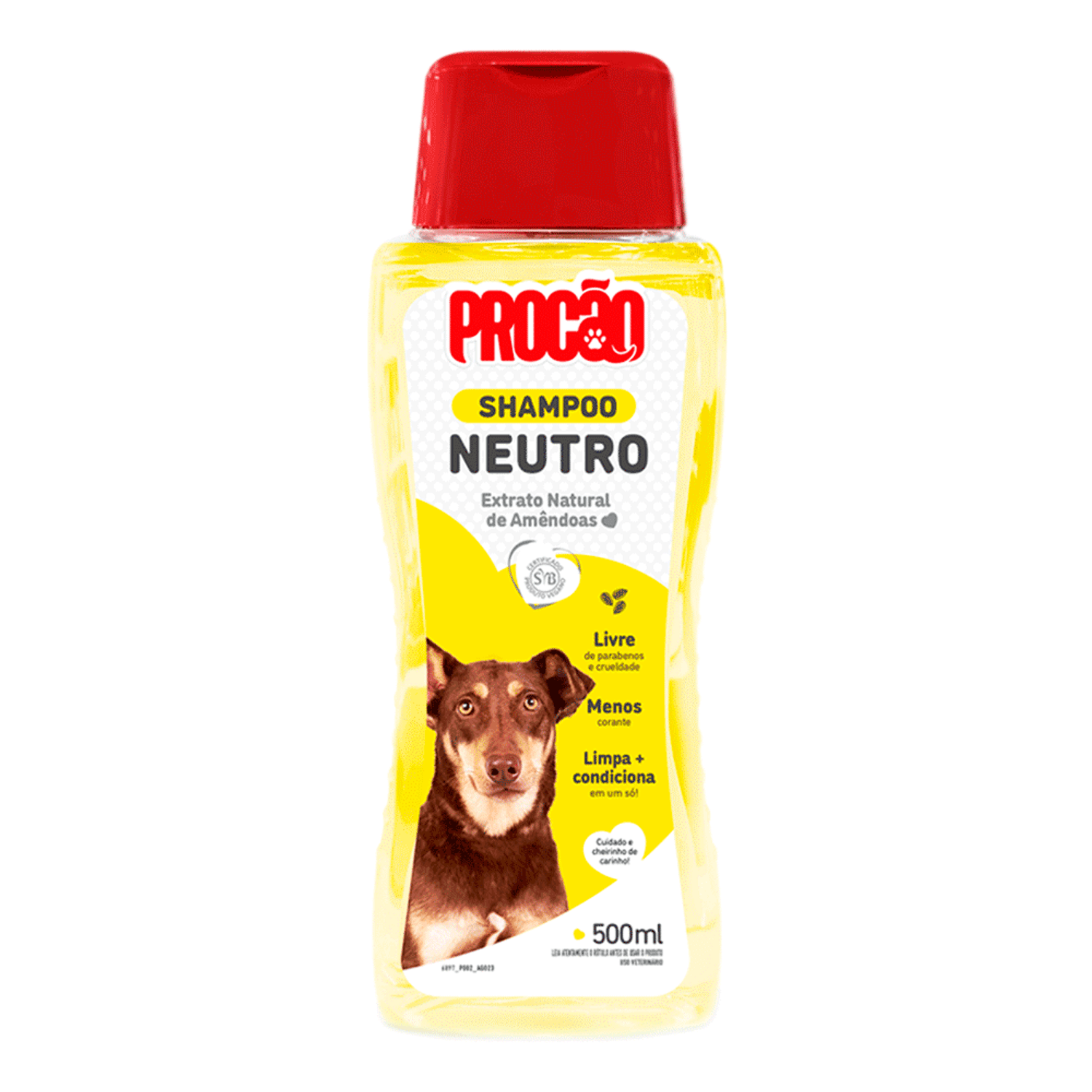 Shampoo Neutro Procão para cachorro 500ml