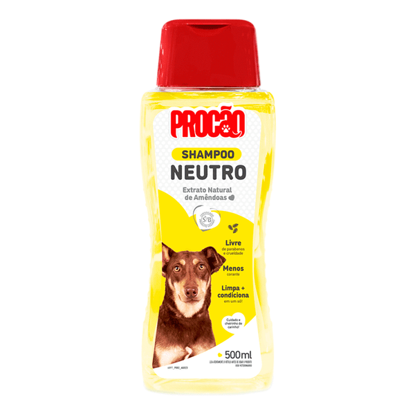 Shampoo Neutro Cães e Gatos Procão 500 ml