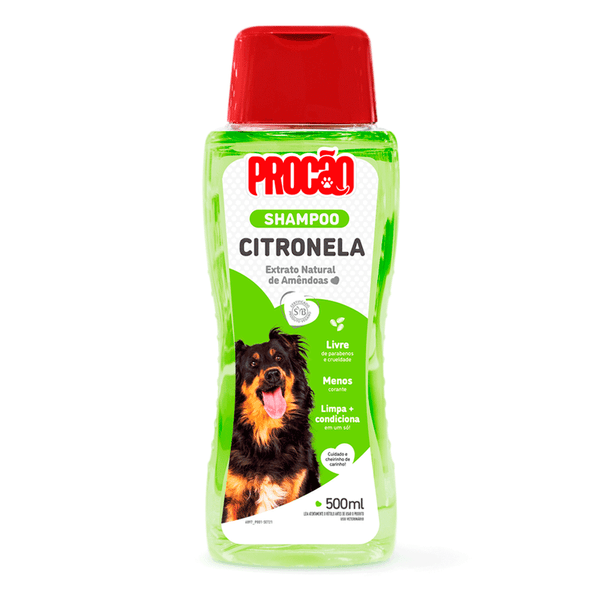 Shampoo Citronela para Cães e Gatos Procão 500 ml