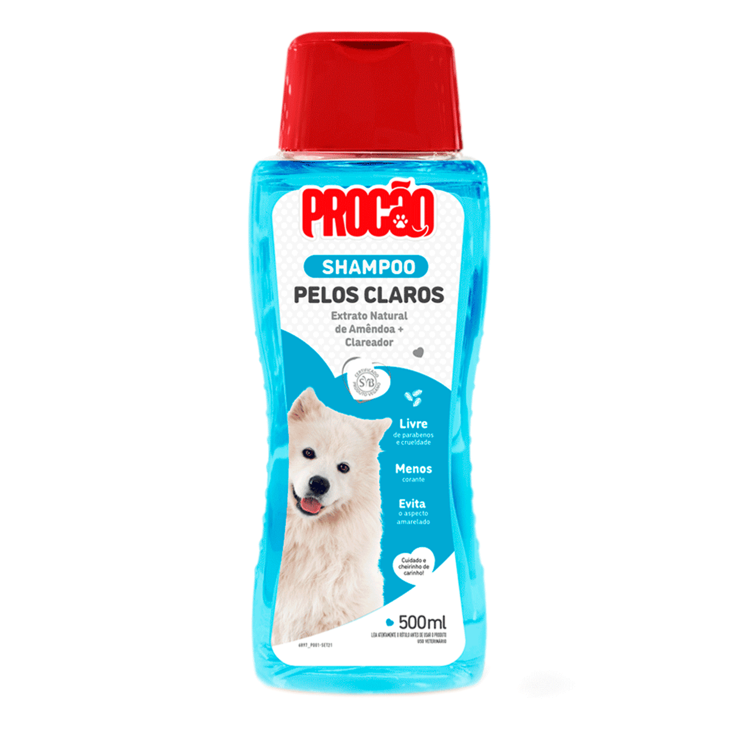 Shampoo Pelos Claros Procão 500ml para cachorro