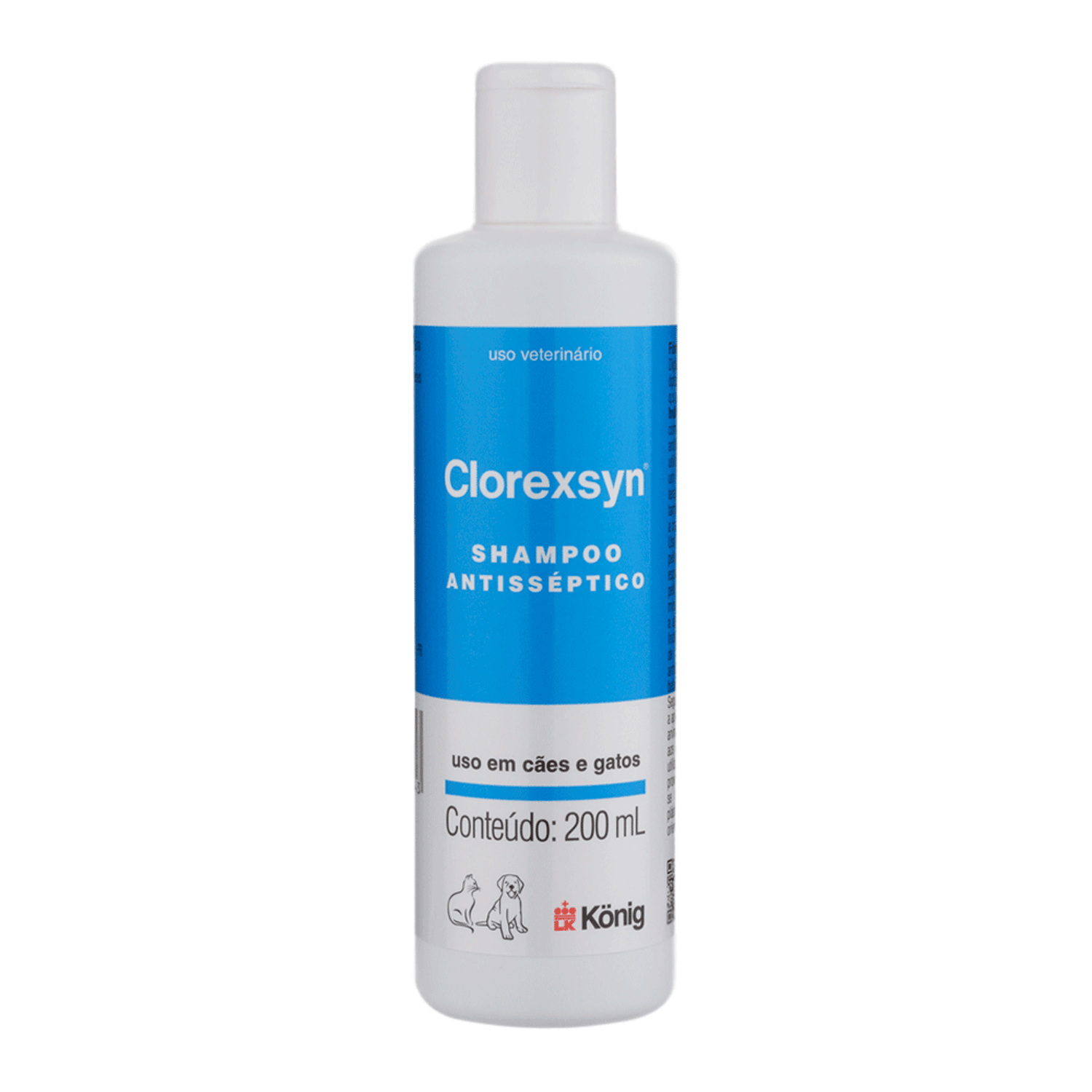 Clorexsyn Shampoo 200ml para cães e gatos