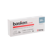 Vermífugo Basken Plus 20 com 4 comprimidos