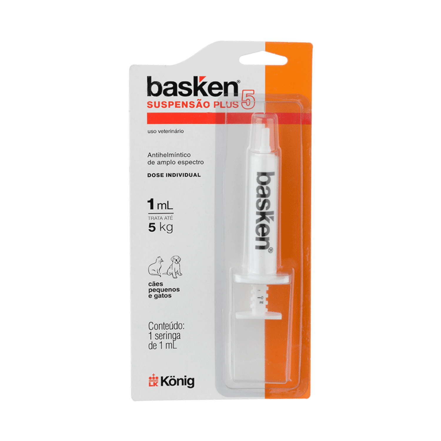Basken Suspensão Seringa 1ml até 5kg