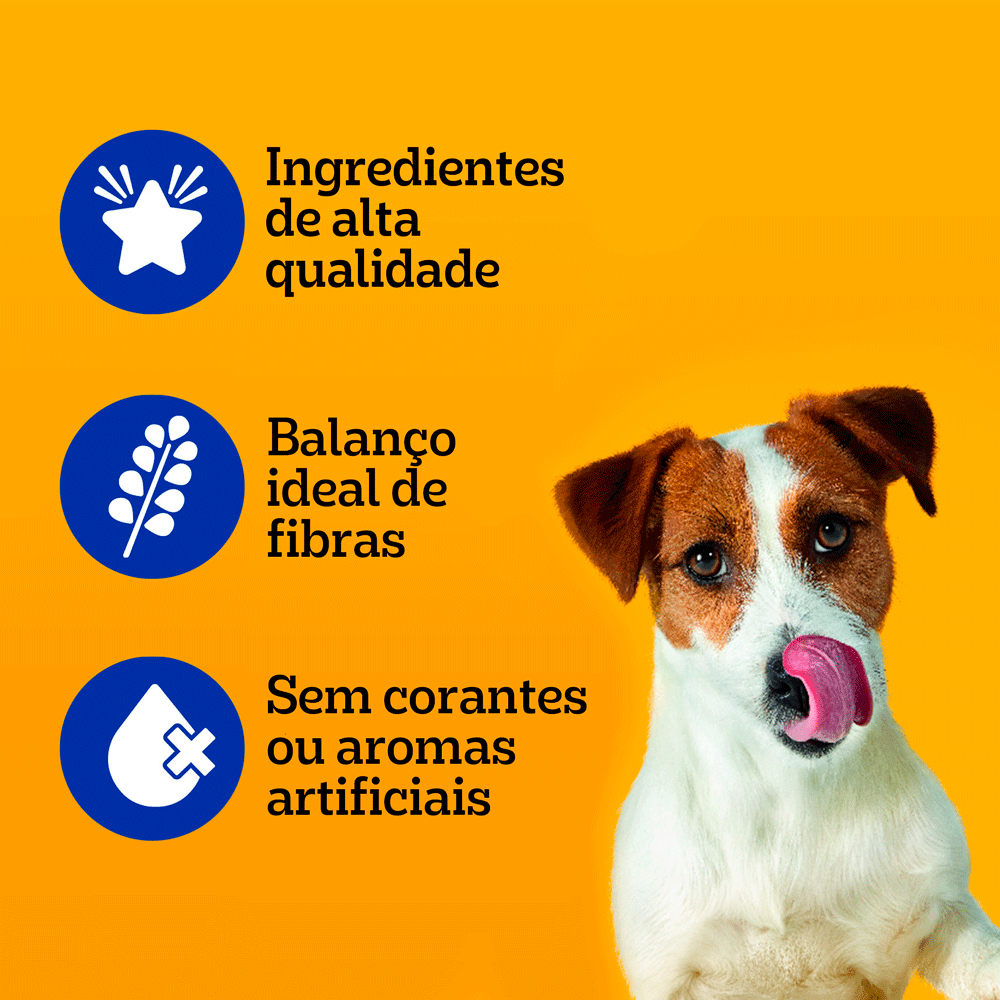 Ração Úmida Pedigree Sachê Cães Adultos Raças Pequenas Cordeiro ao Molho