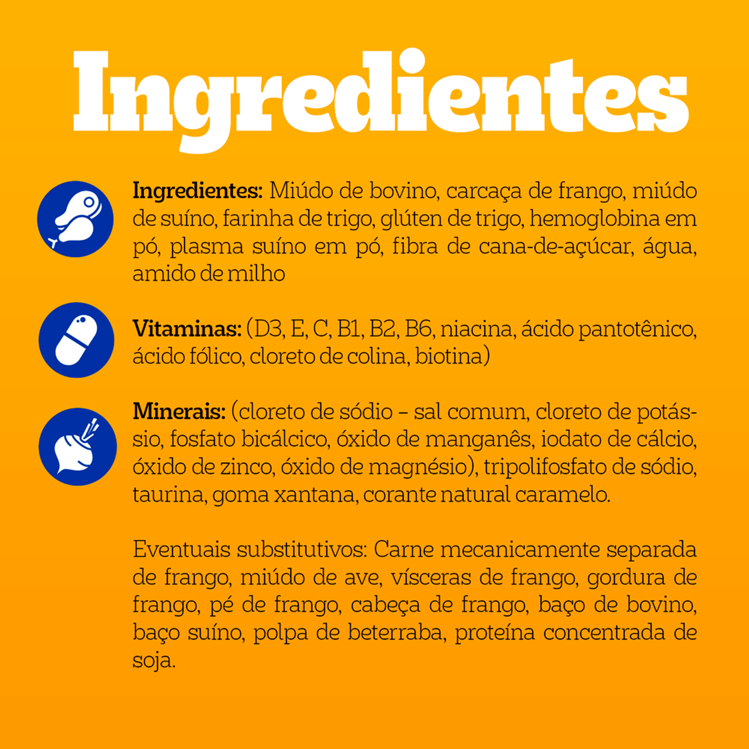 Composição da Ração Úmida Pedigree Sachê Cães Adultos Raças Pequenas Carne ao Molho