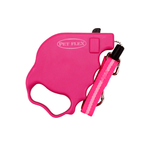 Guia Retrátil Premium Pet Flex Rosa até 7 kg - 3 M
