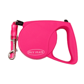 Guia Retrátil Premium Pet Flex Rosa