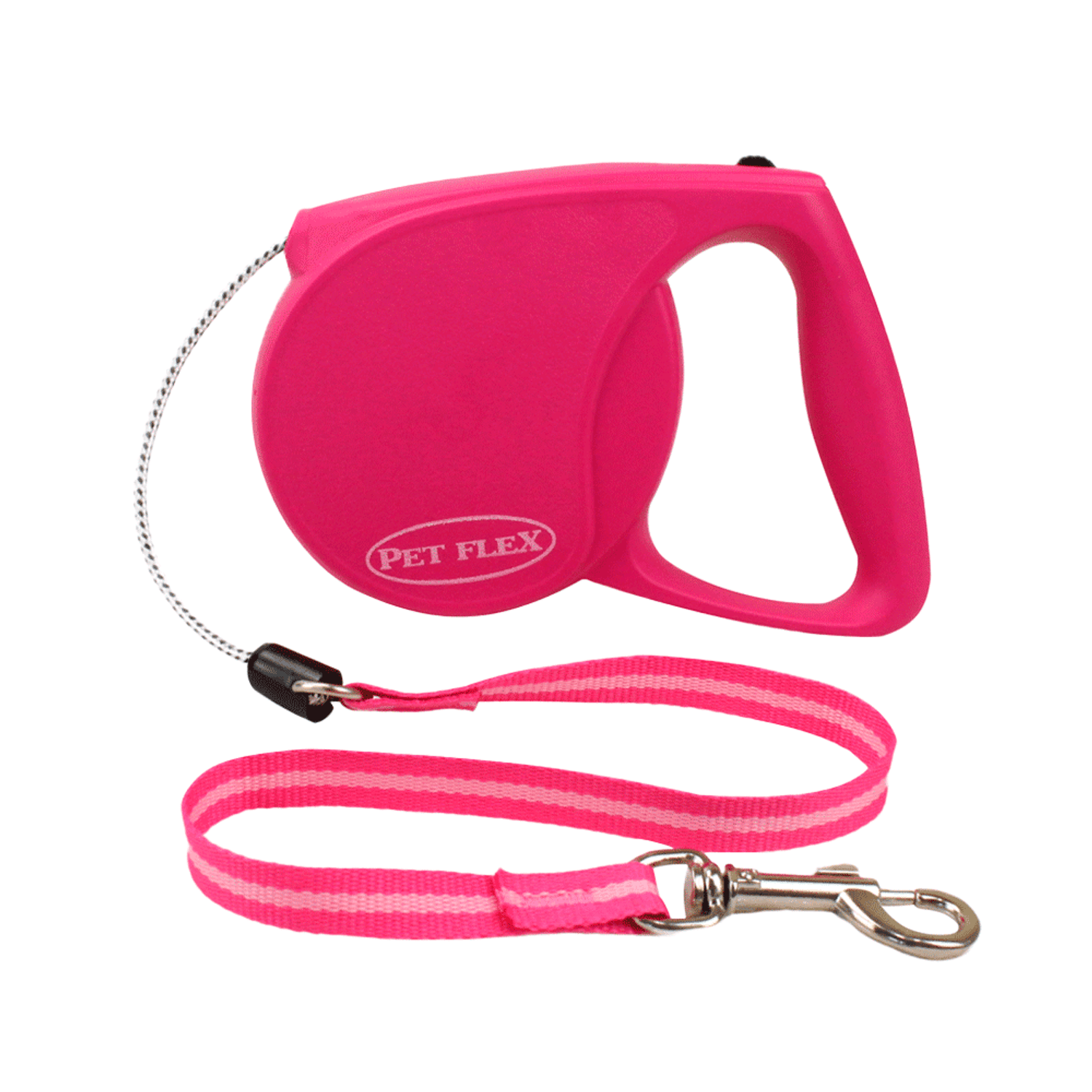 Guia Retrátil Premium Pet Flex Rosa até 20kg 3M aberta