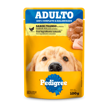 Ração Úmida Pedigree Sachê Cães Adultos Frango ao Molho