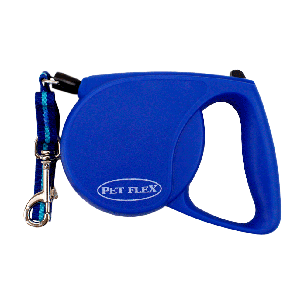 Guia Retrátil Premium Pet Flex Azul
