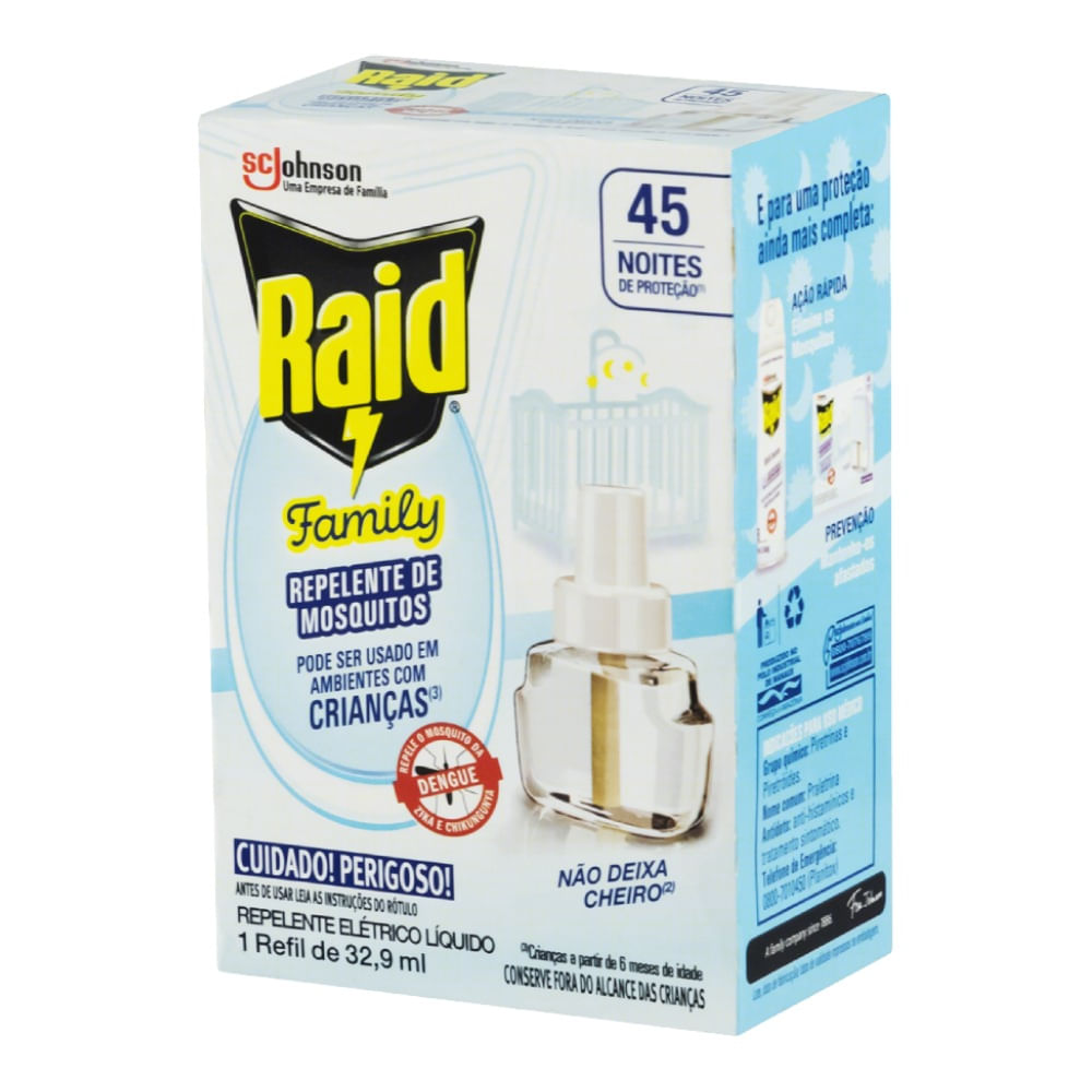Refil Raid Repelente Elétrico Líquido sem Perfume