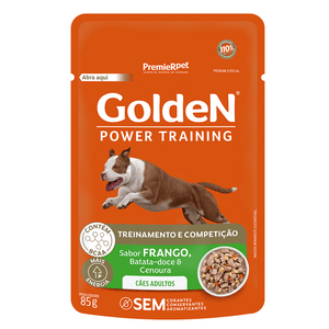 Ração Úmida Golden Power Training Cães Adultos Frango - 85g
