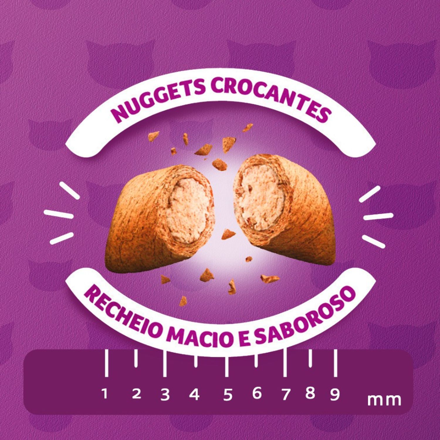Ração Whiskas Gatos Adultos Mix Carne 2,7 kg Nuggets crocantes