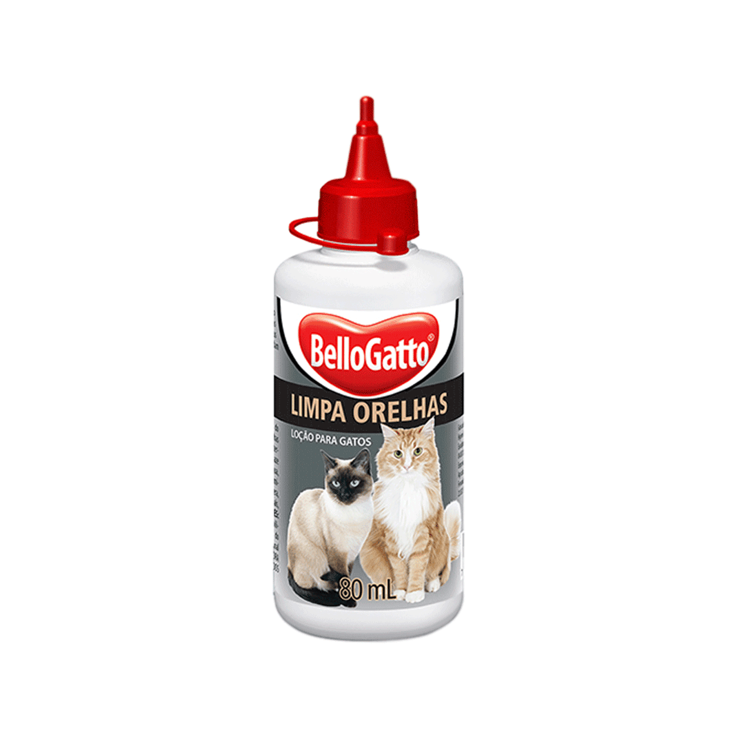 Loção Limpa Orelhas Bellogatto 80ml