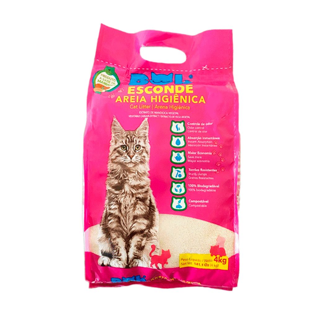 Areia Higiênica para Gatos Bob Esconde