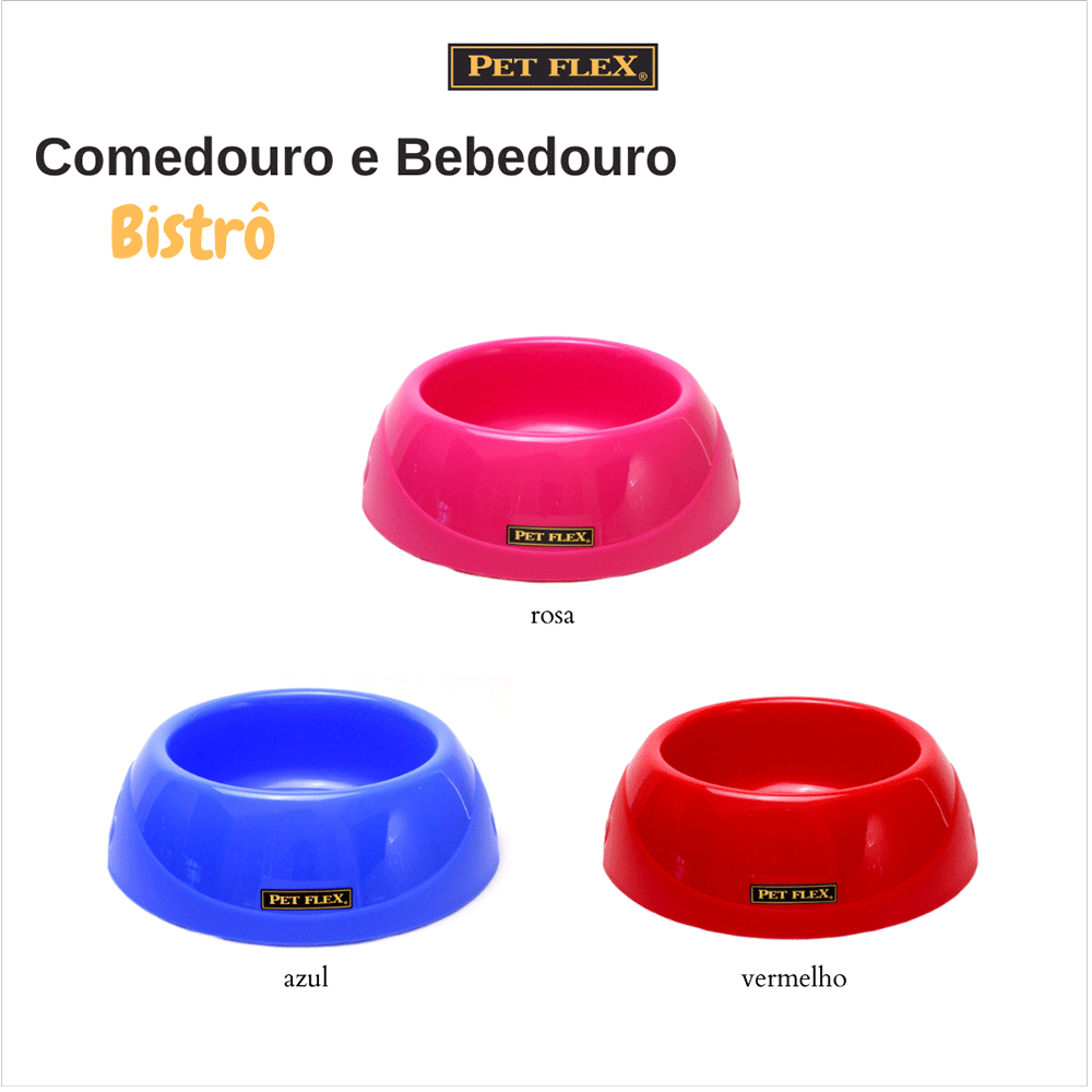 Comedouro para Cães Pet Flex Azul