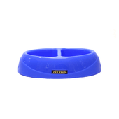 Comedouro Duplo Bistrô Pet Flex Azul