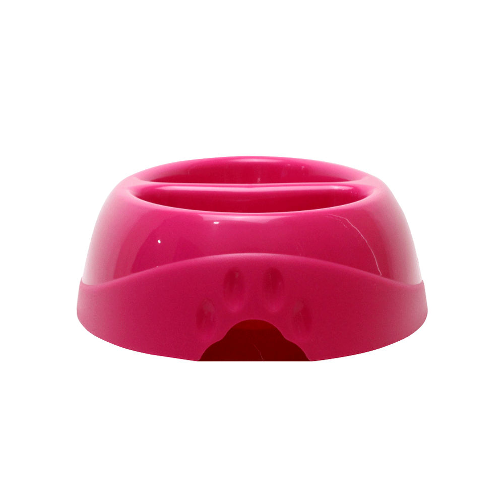 Comedouro Duplo Bistrô Pet Flex Rosa