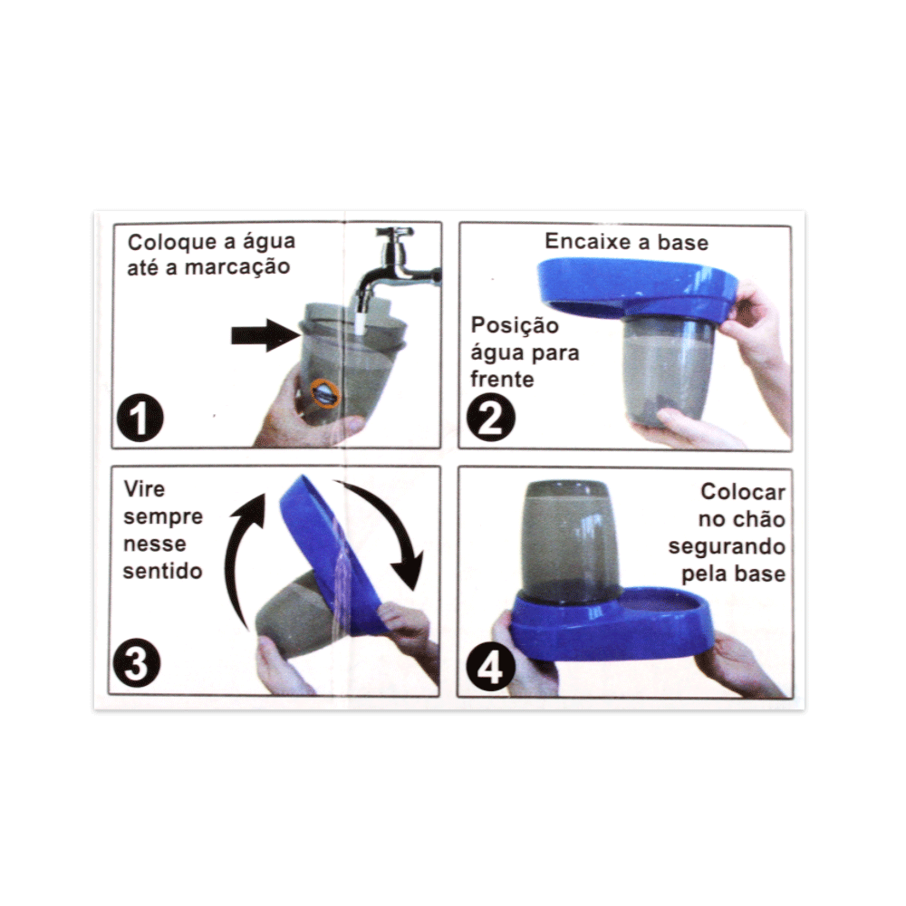 Bebedouro Automático Pet Flex Azul