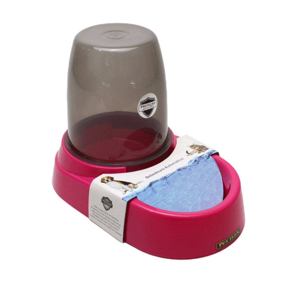Bebedouro Automático Pet Flex Rosa