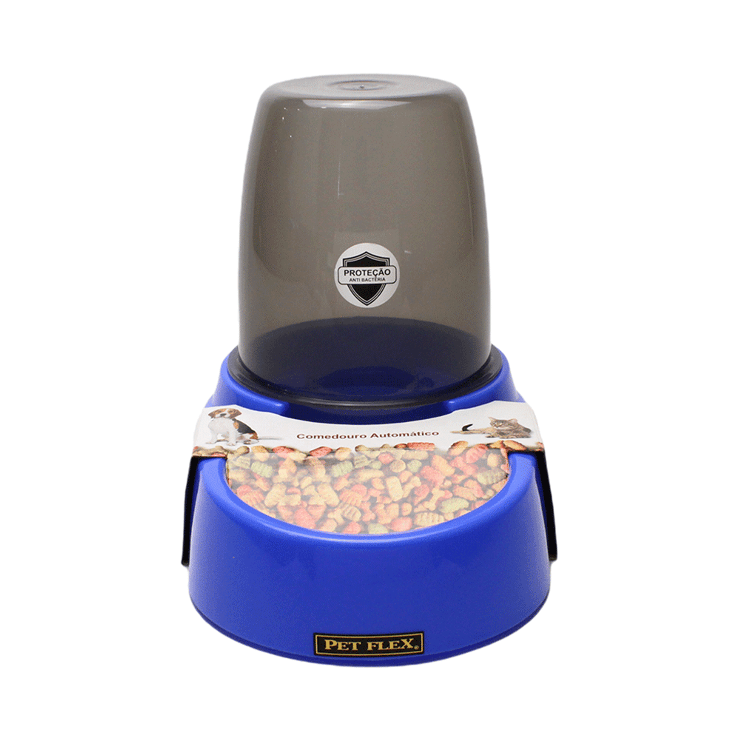 Comedouro Automático Pet Flex Azul frente