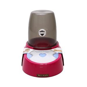 Bebedouro Automático Pelo Longo Pet Flex Rosa - 1,8 L