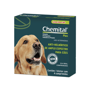 Chemital Plus para Cães Chemitec - 4 comprimidos