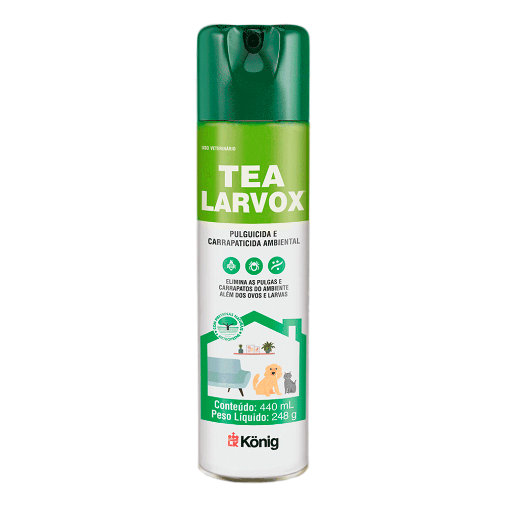 Pulguicida Carrapaticida Aerosol Tea Larvox Konig