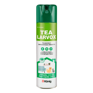 Pulguicida Carrapaticida Aerosol Tea Larvox Konig - 440 ml