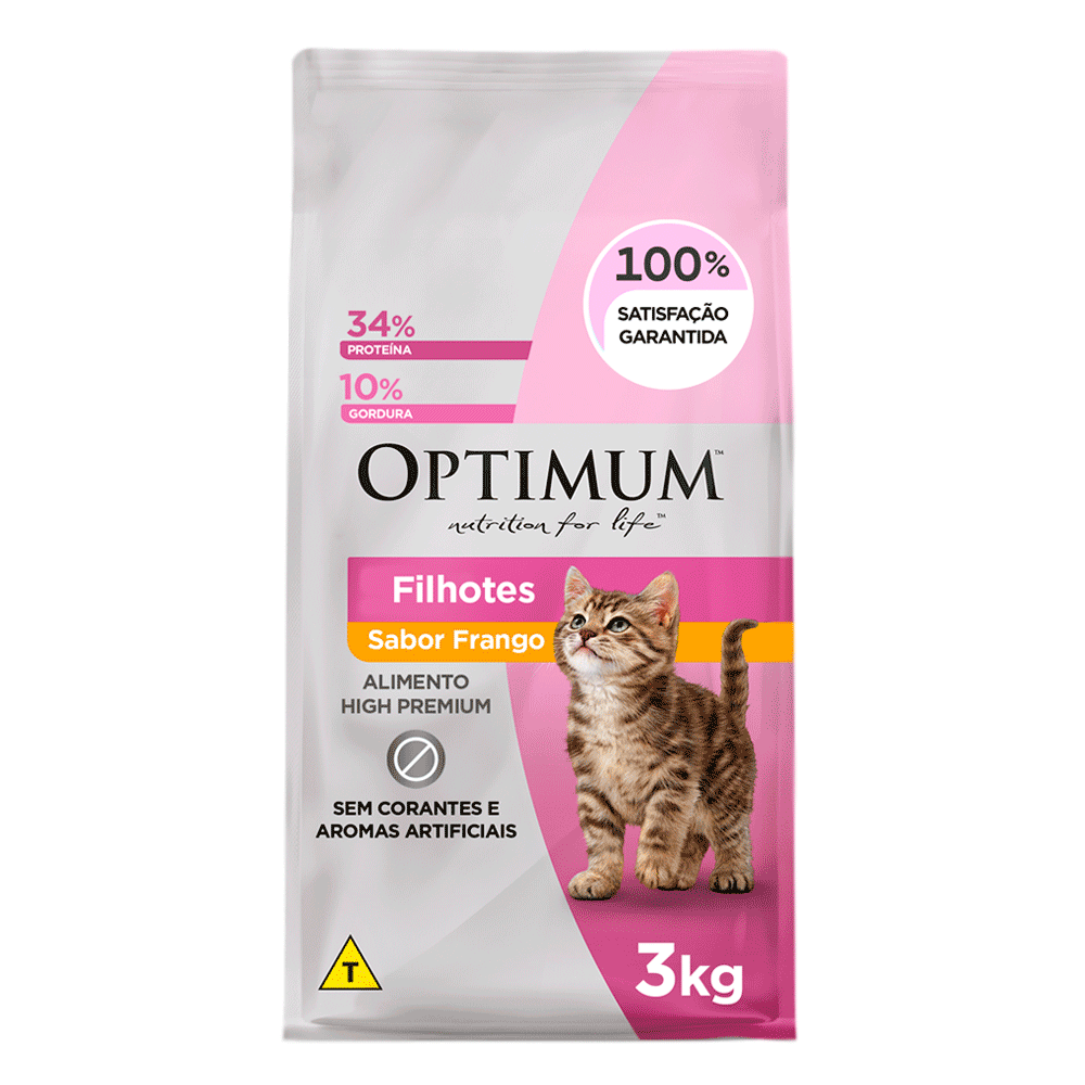 Ração Optimum para Gatos Filhotes Frango