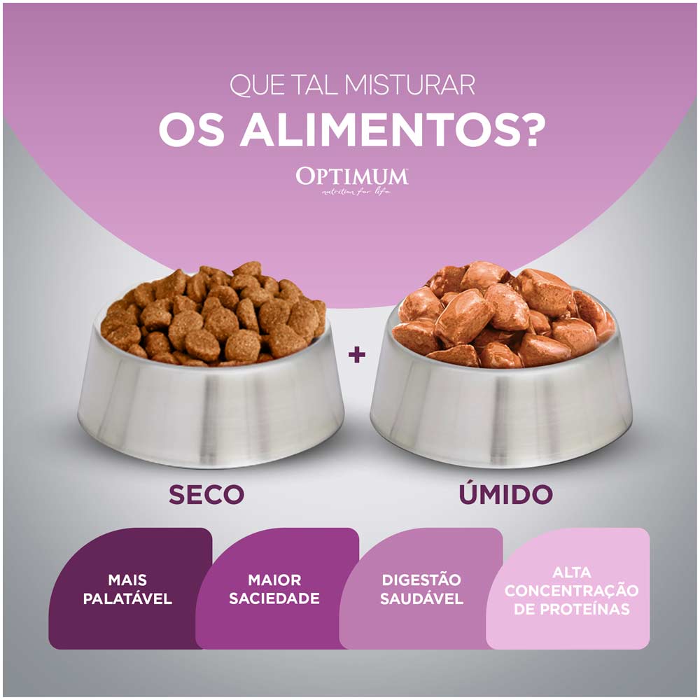 Ração Optimum para Cães Filhotes Raças Pequenas e Minis Frango e Arroz