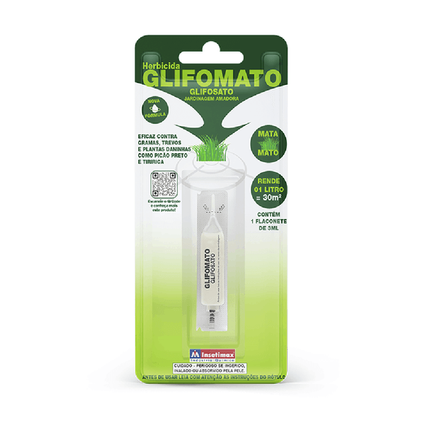 Herbicida Glifomato Glifosato Insetimax 3 ml
