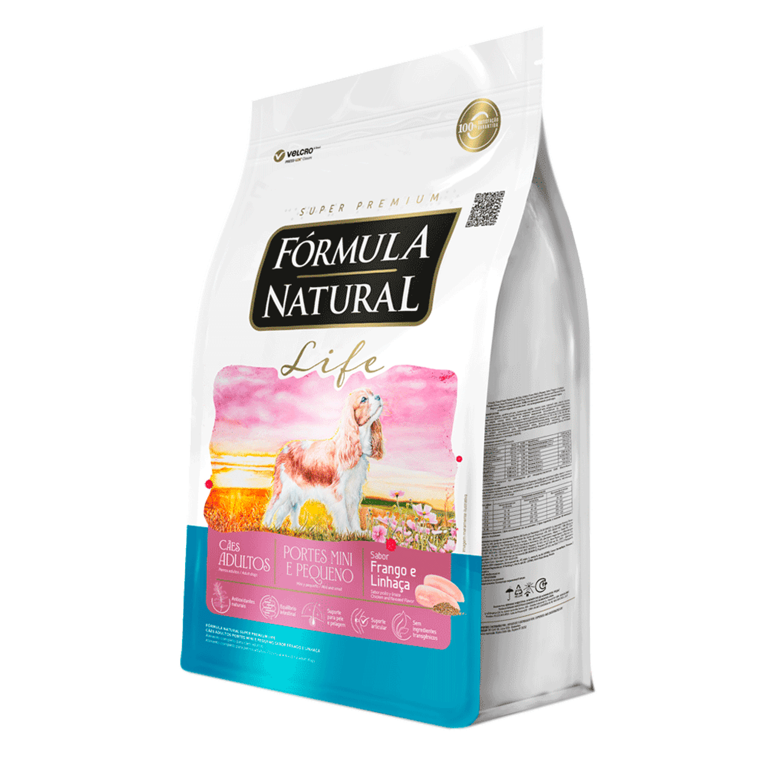 Racao-Formula-Natural-Life-Caes-Adultos-Mini-e-Pequeno-15-kg-lateral