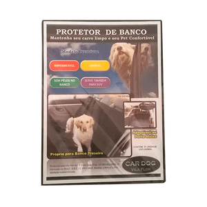 Capa para Banco de Carro Premium Xadrez Amarela Vila Flor - Único