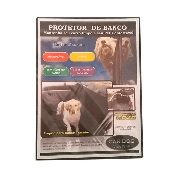 Capa para Banco de Carro Premium Cinza Chumbo Vila Flor Único