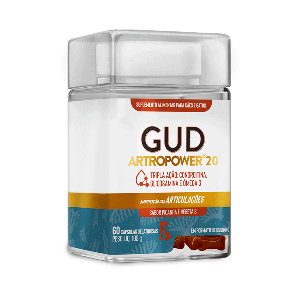 Suplemento Alimentar Gud Artropower 20 para Cães e Gatos