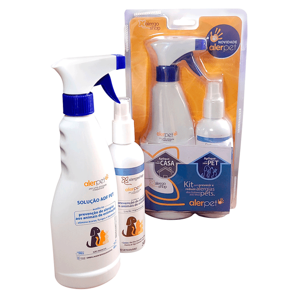 Kit Alerpet Solução ADF Pet e Loção Higienizante Único