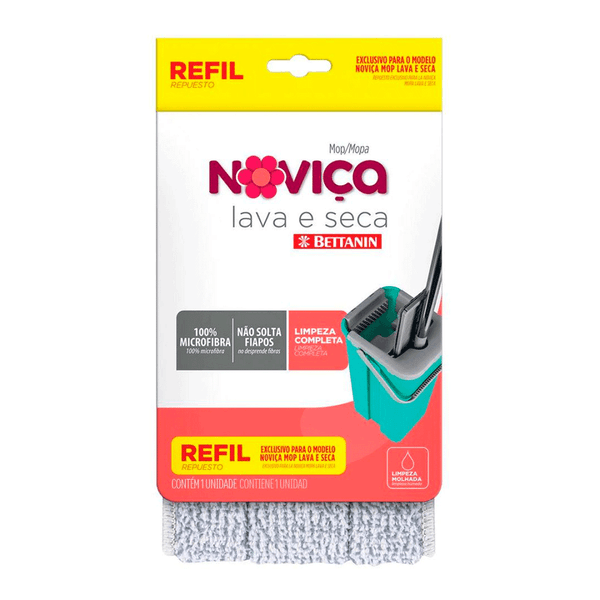 Refil Mop Lava e Seca Noviça Bettanin Único