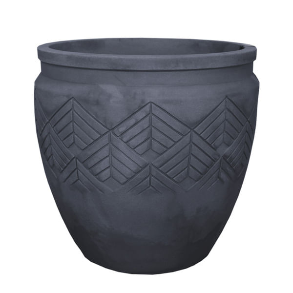 Vaso Tribo Cilíndrico Japi Preto Ardósia N° 55