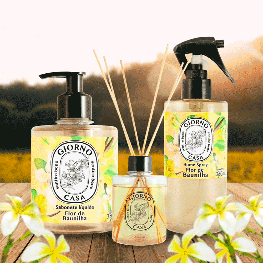Aromatizador de Ambientes Giorno Casa Flor de Baunilha