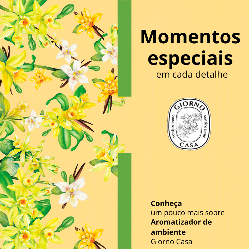 Aromatizador de Ambientes Giorno Casa Flor de Baunilha