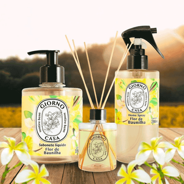 Linha completa Giorno Casa Flor de Baunilha