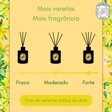 Mais varetas mais fragrância
